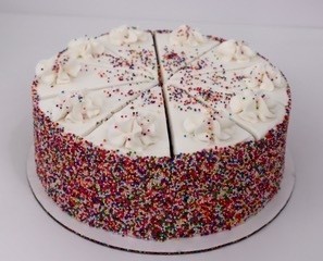Vegan GF Vanilla Confetti Cake (10 Pieces)