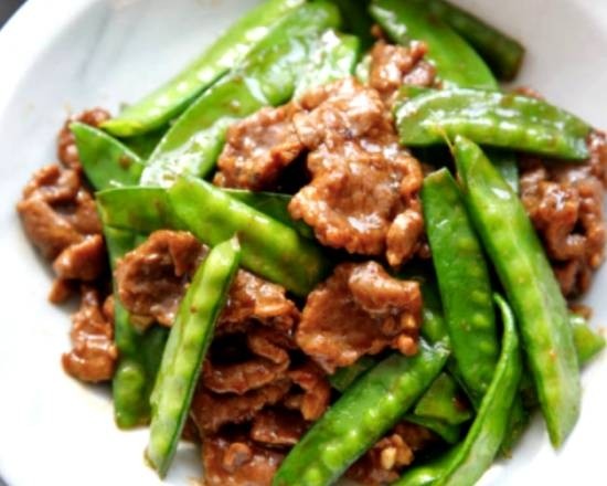 BEEF WITH SNOW PEAS 雪豆牛