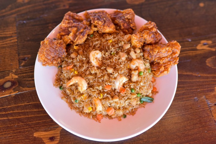 Fried Rice with Boneless Wings (6)
