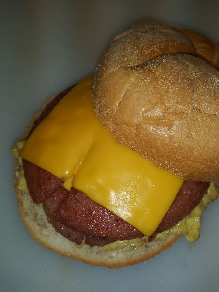 Pork Roll Egg and Cheese Sandwich