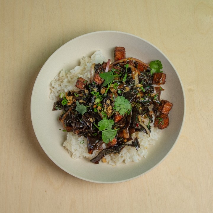 MUSHROOM + TOFU SISIG (VEGAN)