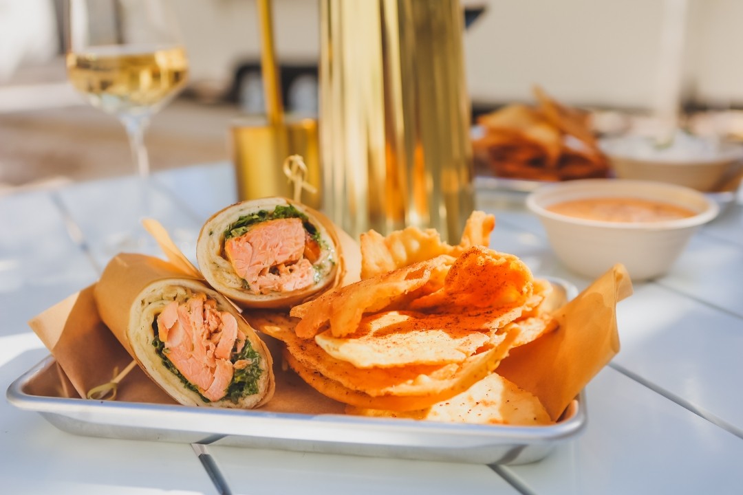 Salmon Pita Wrap