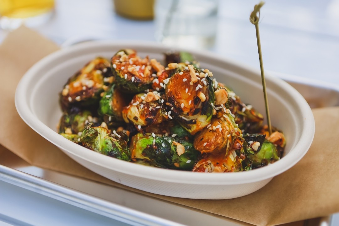 Korean Roasted Brussel Sprouts