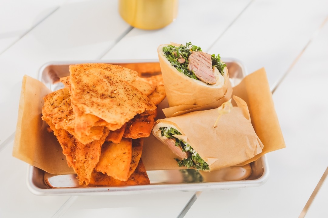 Marinated Lamb Pita Wrap
