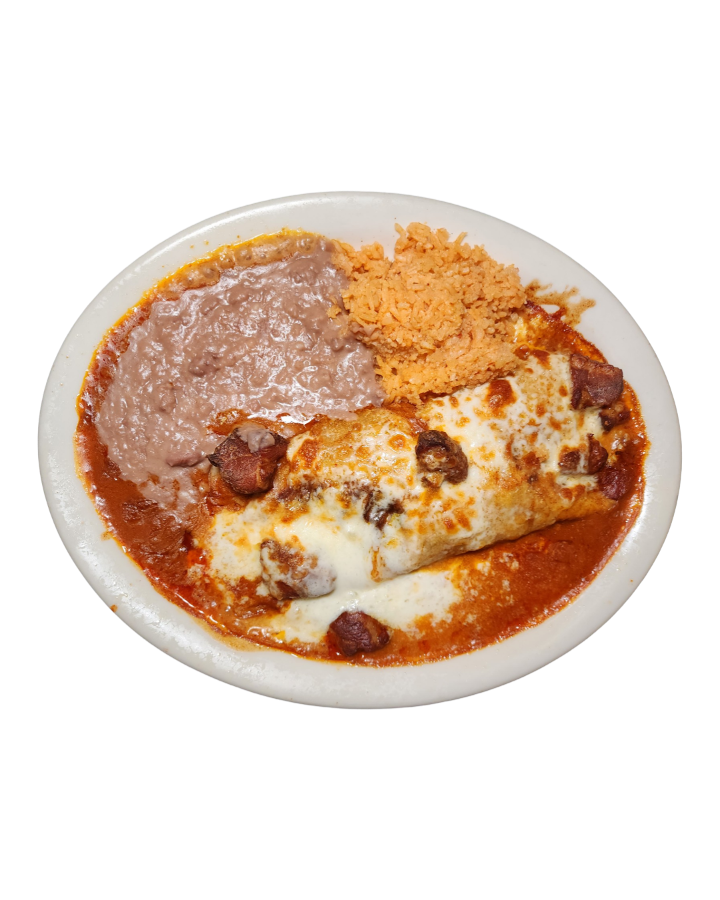 Chile Colorado Burrito Plate