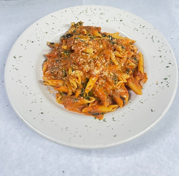 Penne A La Vodka w/ Fresh Spinach