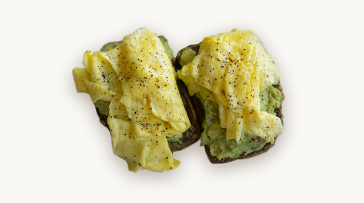 Two Scrambled Eggs on Toast