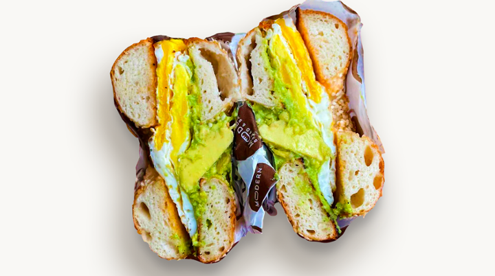 Bagel with Smashed Avo