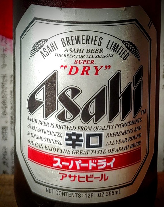 (w) Asahi 'Extra Dry' (12oz)