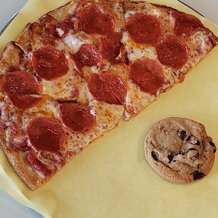 half pepperoni pizza