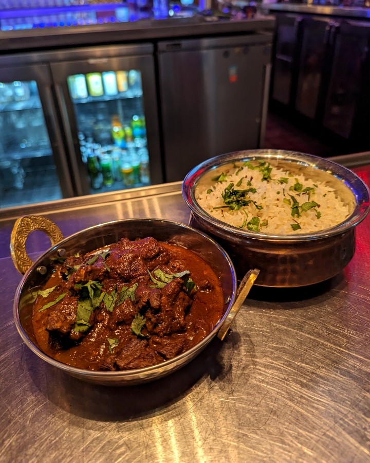 Lamb Curry w/ rice