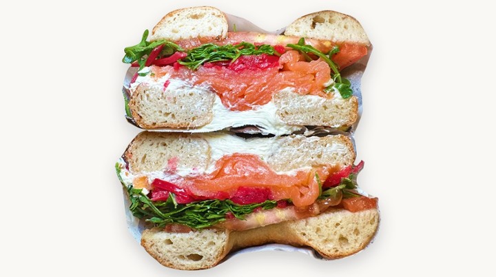 Loaded Smoked Salmon Bagel