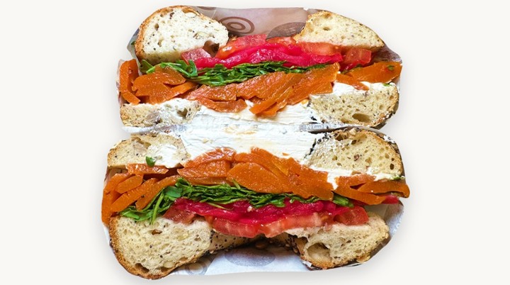 Loaded Vegan Lox Bagel