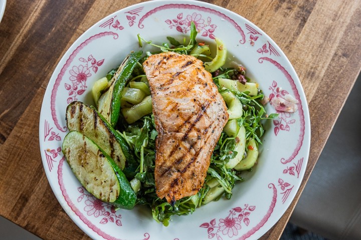 *Grilled Salmon Salad