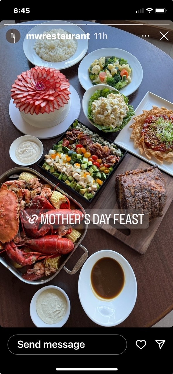 MOTHER'S DAY FEAST - FEEDS 6 - 8 PEOPLE