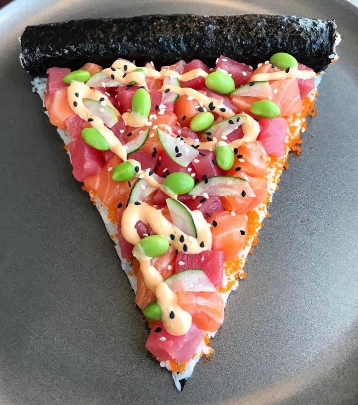 Poke Pizza (Tuna/Salmon)