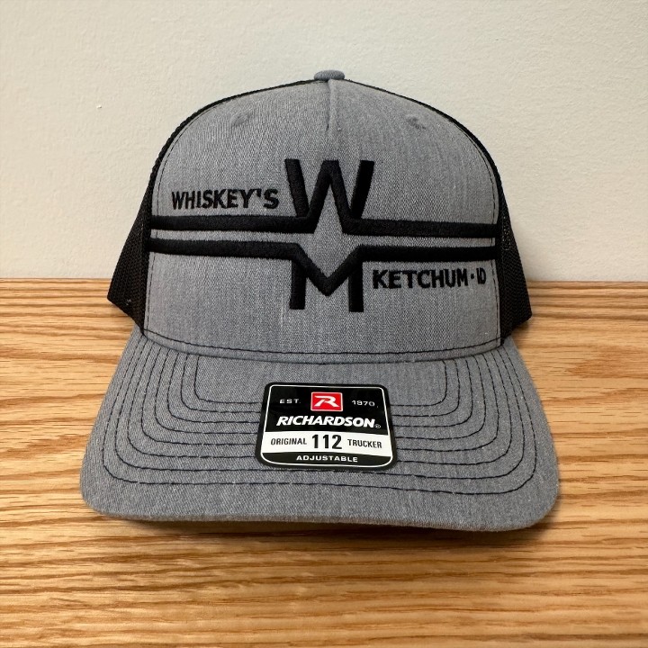 Whiskeys Logo Hat Grey/Blk