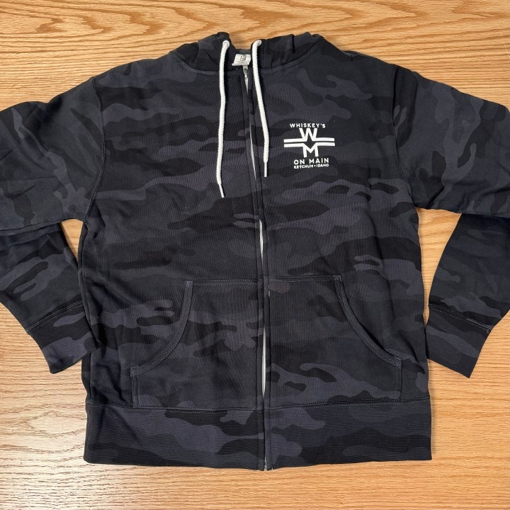 Zip Up Blk Camo