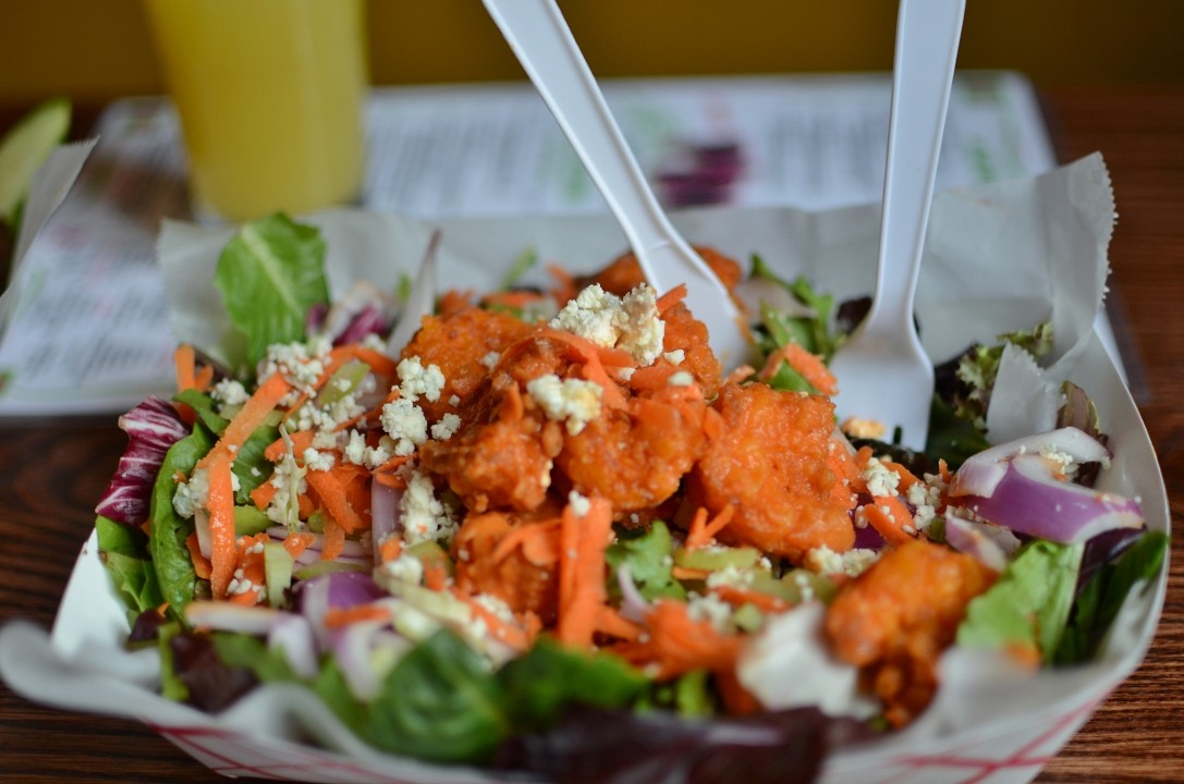 Buffalo Shrimp Salad