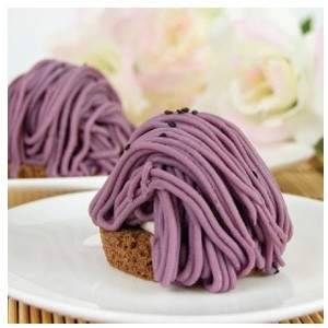 Purple Sweet Potato MONT BLANC Cake (1pc) 紫薯勃朗峰蛋糕(1粒)