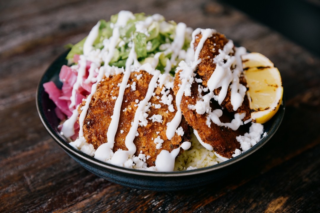 Zucchini Fritter Bowl