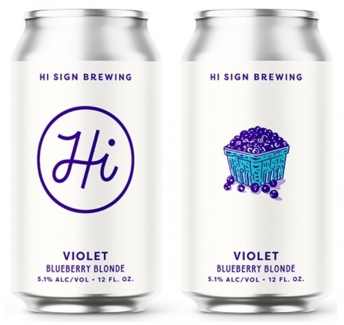 Hi Sign Violet Blueberry Blonde