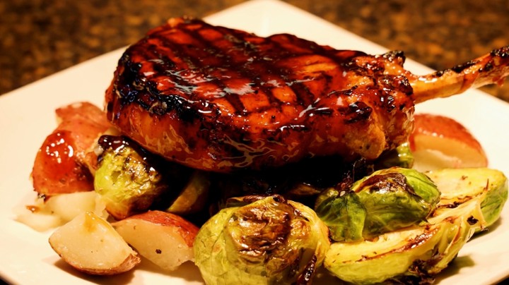 Bourbon Glazed Pork Chop