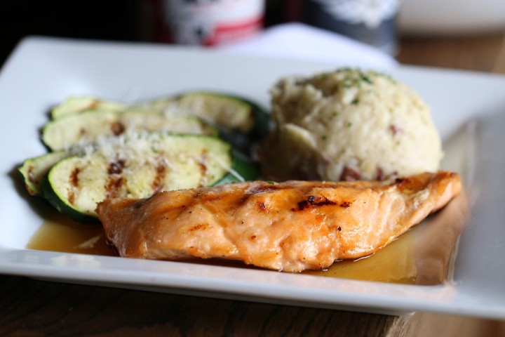 BOURBON GLAZED SALMON --