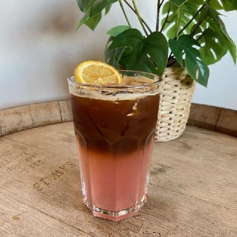 Guava Iced Espresso Tonic