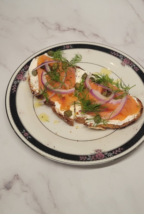 Lox & Cream Cheese Toast