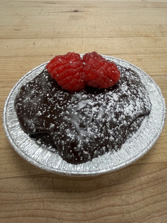 Chocolate Flourless Cake with Fresh Raspberries