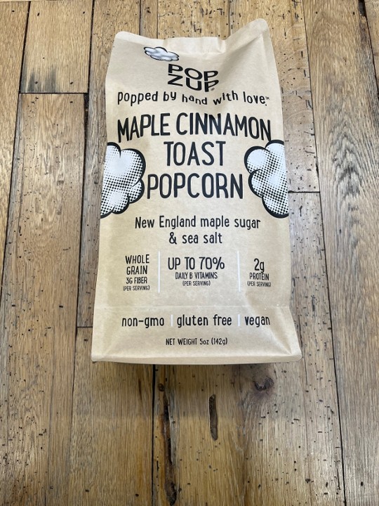 Popzup - Maple Cinnamon Toast Popcorn (vegan)
