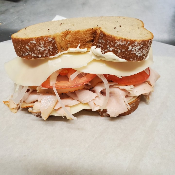Oven Gold Turkey and Cheese on Rye or White
