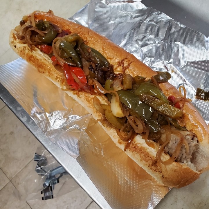 It Sausage w Onions and Peppers (Whole) 12"