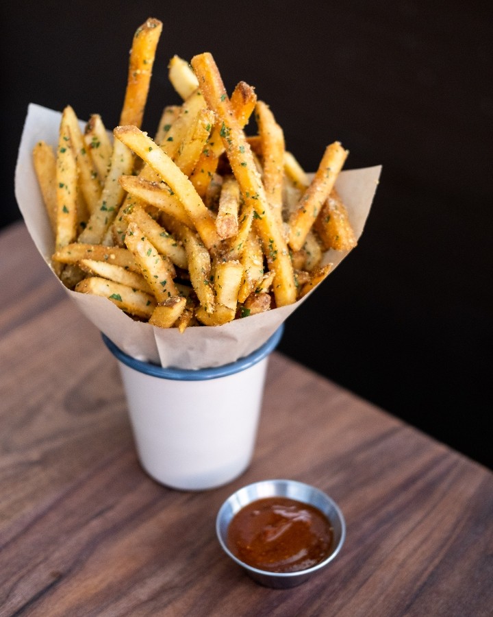 Bavarian Fries with Currywurst Ketchup