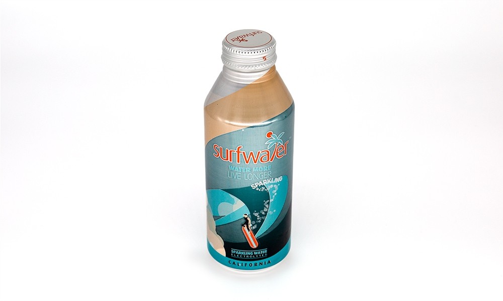 Surfwater- Sparkling Water with Electrolytes - Aluminum Bottle