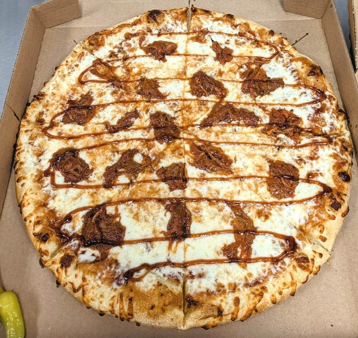 Planetary Pulled Pork BBQ Pizza
