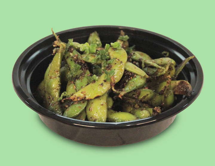 Charred Edamame