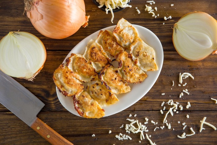 Pan Fried Beef, Cheese and Onion Dumplings (10pcs)