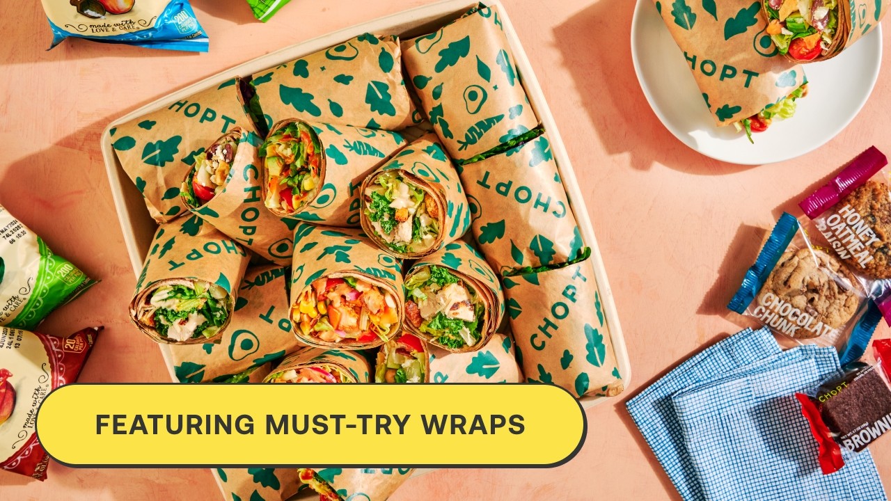 Most Popular Wraps & Chips Tray