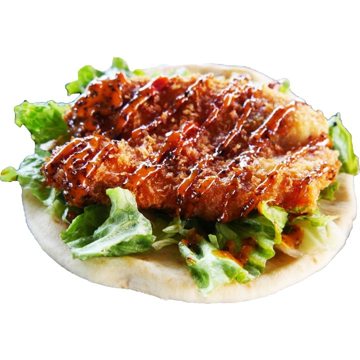 Chicken Katsu Pita Sandwich
