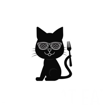 Happy Cat Eats