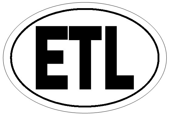 Black/White ETL Sticker