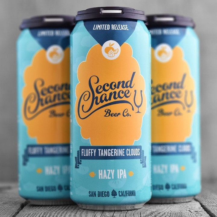 Second Chance's Fluffy Tangerine Clouds Hazy IPA