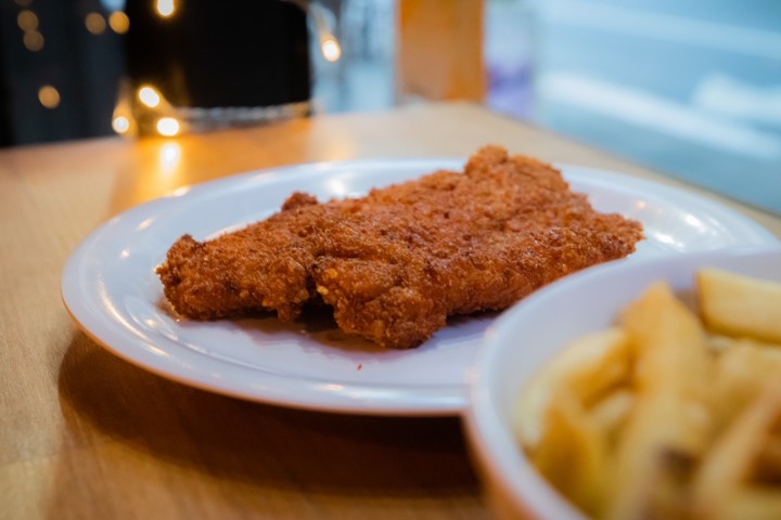 Fried chicken breast and 1 side