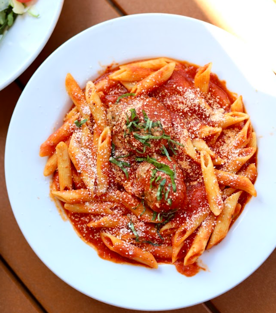 Penne and Marinara with Meatballs