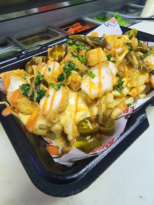 Crispy Chicken Loaded Fries