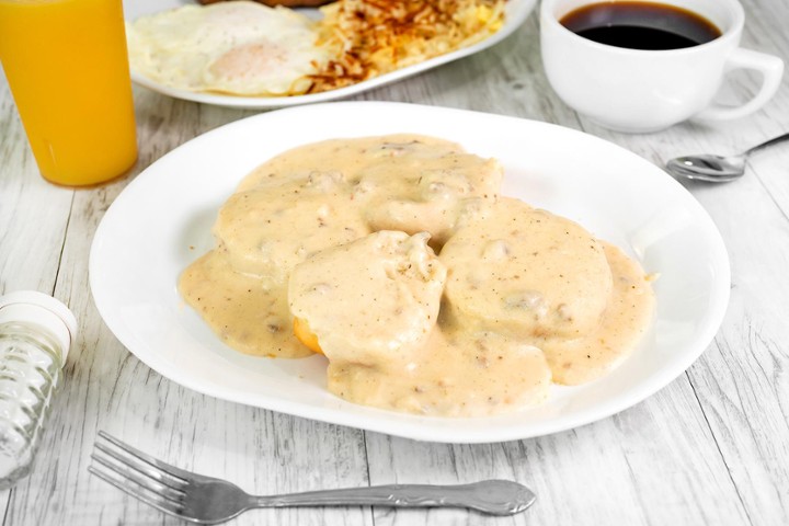 Homemade Biscuits And Sausage Gravy Full Order