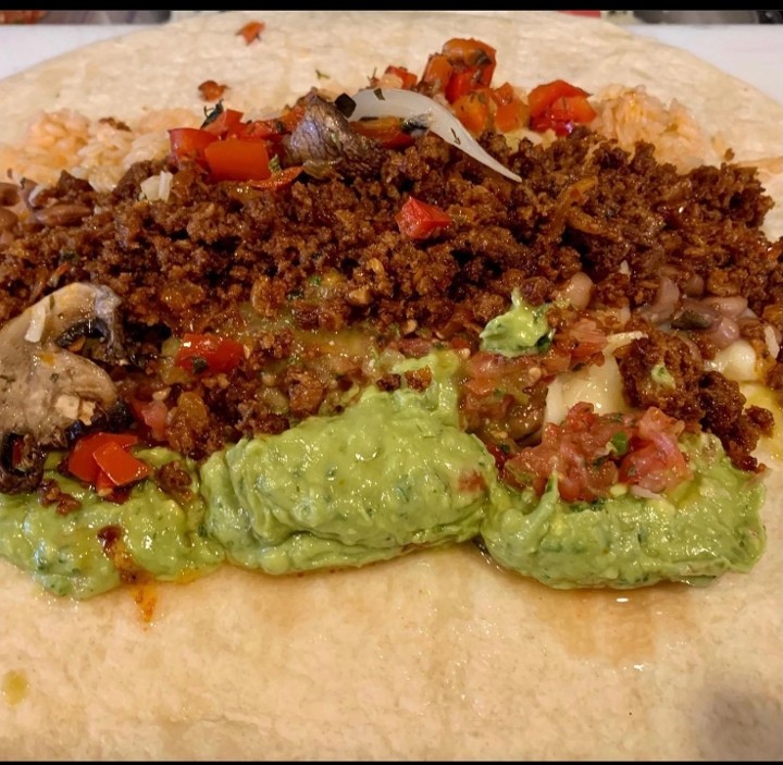 207.-  Vegan Chorizo Burrito