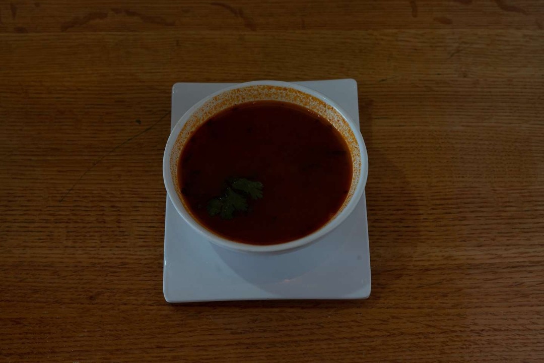 2. Tomato Soup (Dhaniya Shorbha/Creamy) (V) (G)